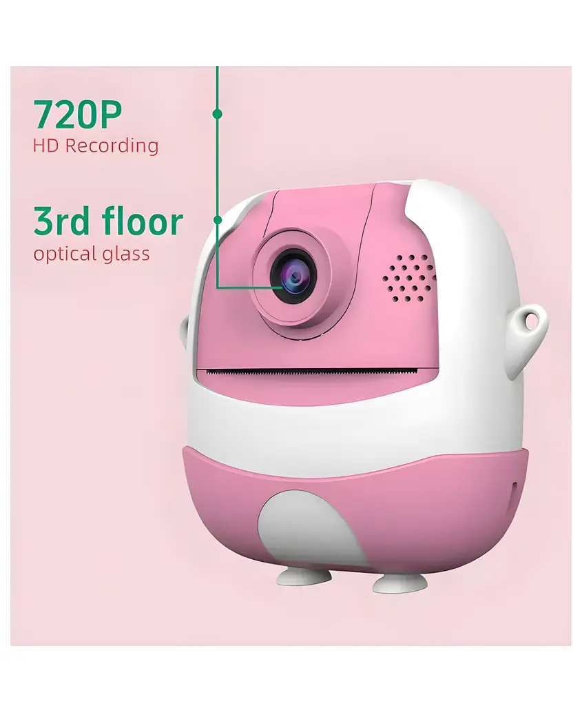 [1356-pink] Children Digital Print Camera  (Pink).webp