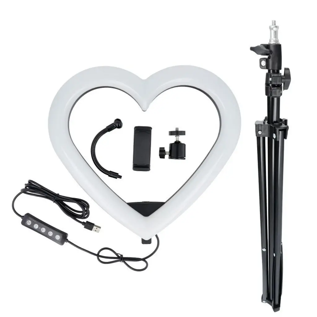 Ring Light Heart RGB Led Soft 33cm JM33-13.webp
