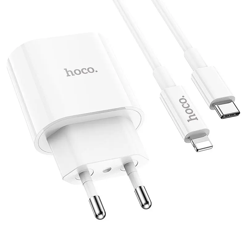 hoco-c94a-metro-single-port-pd20w-wall-charger-eu-tc-to-ltn-set-connectors.webp