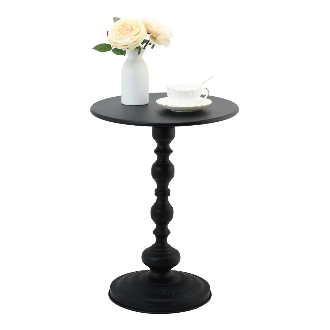 Black Metal Small End Coffee Table 