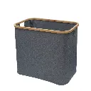Collapsible Laundry Basket With Bamboo Frame 