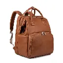 Foldable Baby Diaper Bag leather