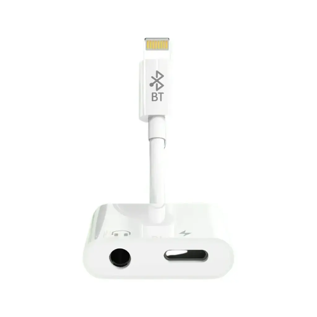 MOXOM Wireless Lightning to 3.5mm & Charge Adapter 