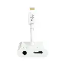 MOXOM Wireless Lightning to 3.5mm & Charge Adapter 