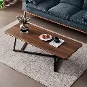Rectangular Metal Frame Coffee Table 