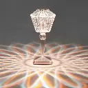 Rhomboid Crystal Petal rose Rechargeable Night lights 