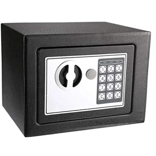 Safe Box Black, H170*W230*D170MM 1KG 
