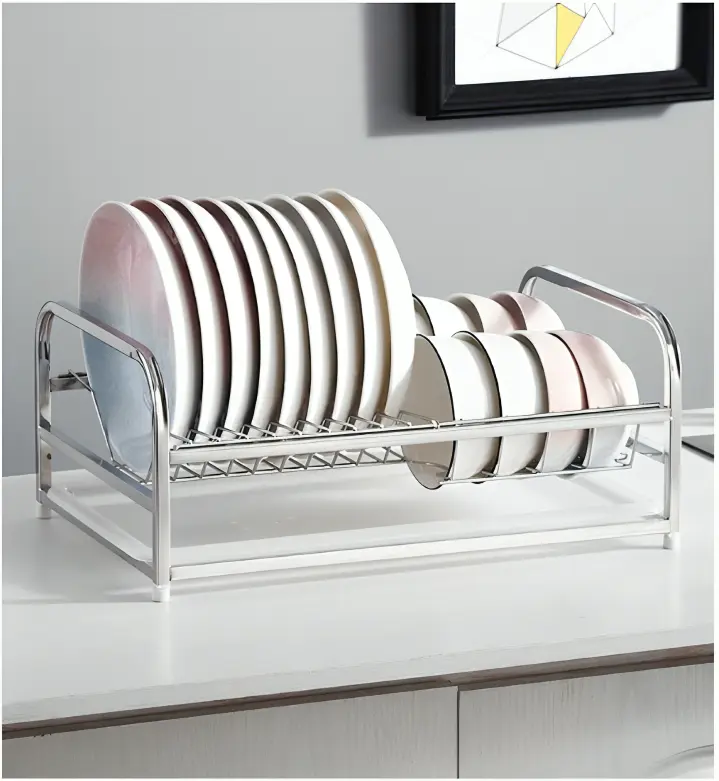 Stainless Steel Dish Drying Rack - 41x17x27 CM 
