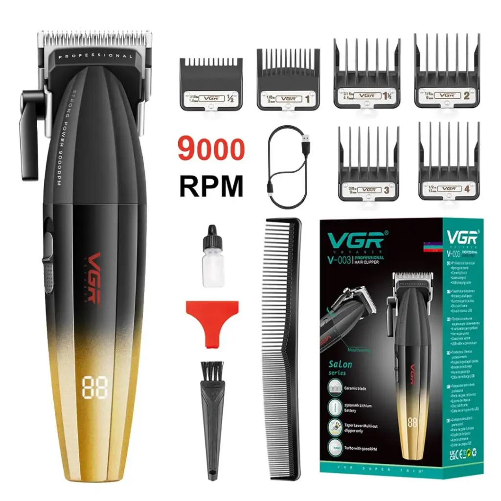 VGR V-003 Fresh Fade Hair Clipper Professional Hair Trimmer