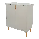 White Small Sideboard Storage Cabinet 