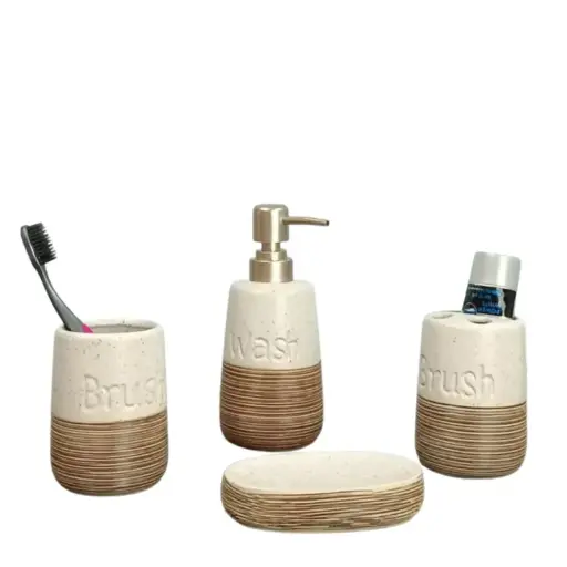 Bathroom Set- 4 PCS Ceramic