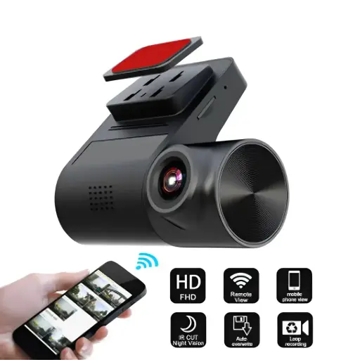 Car Driving Recorder Wifi Dash Cam 170 Degree Rotatable Mobile Phone
