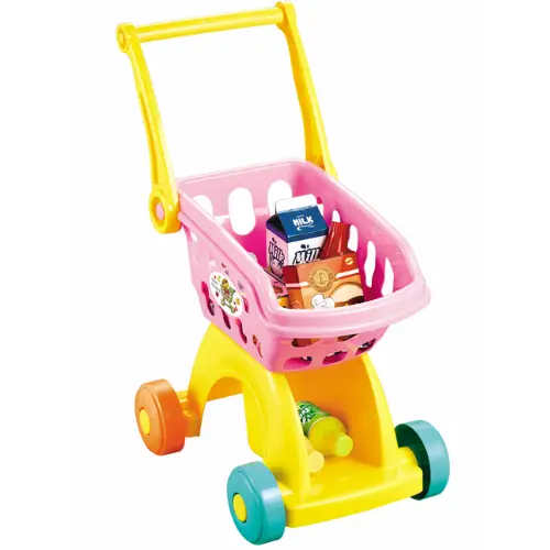 Children's Simulation Hand Push Supermarket Shopping Cart 