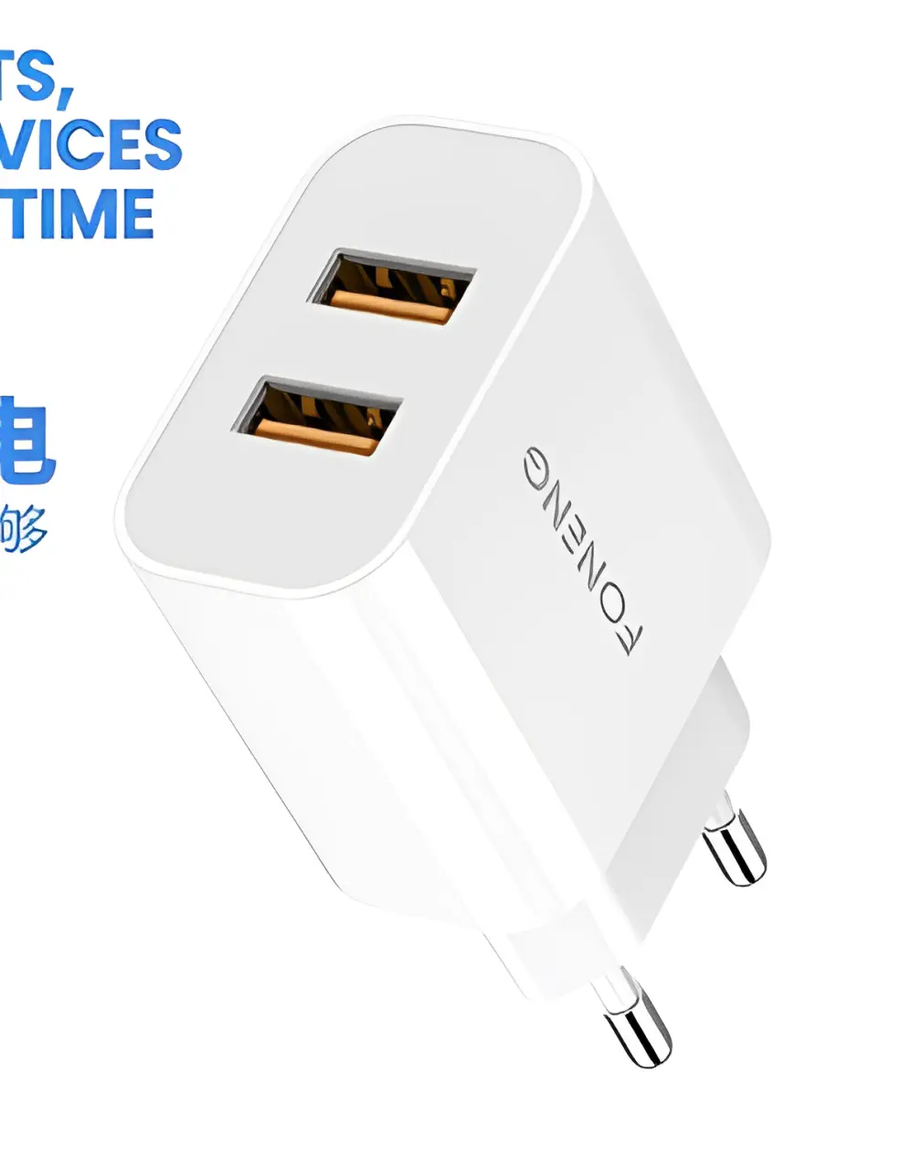 Foneng EU45 USB-A 2-Portus Charger (2.4A) without cable