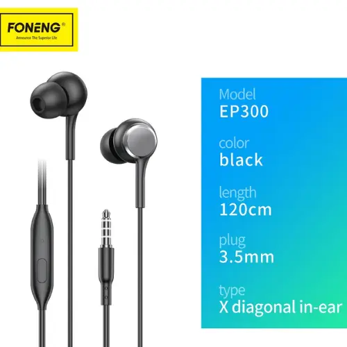 Foneng Oblique in-Ear Wired Earphone Ep300