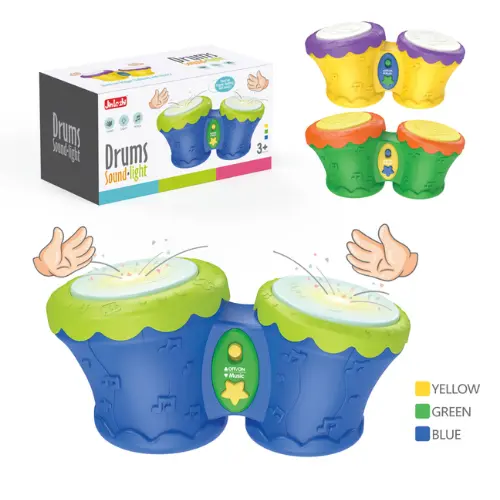 Hand Clapping Drum Toy Blue