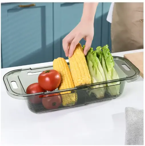 Household Sink Telescopic Drain Basket Rack 