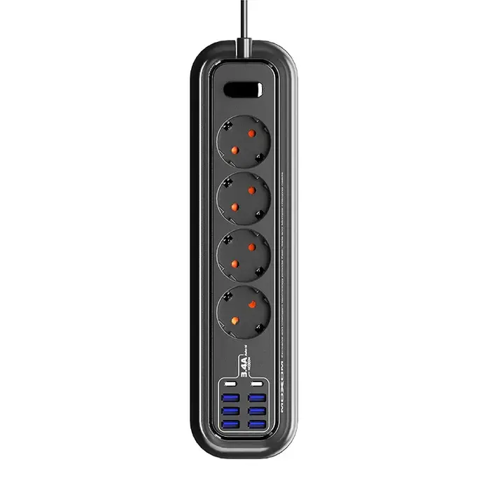 MOXOM MX-ST05 Power Distributor & Fast Charger With 6 USB Ports and 2 Type-C Ports