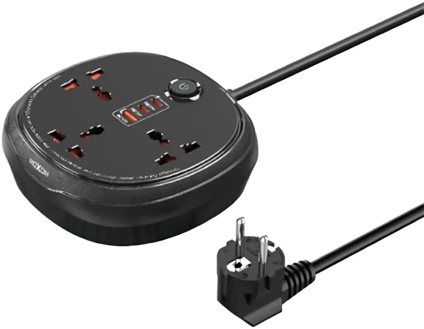 MOXOM MX-ST127 Extension Lead Power Strip For Multi Devices