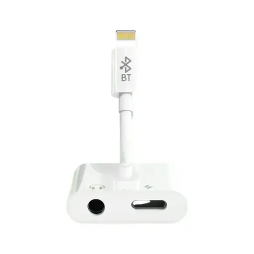 MOXOM Wireless Lightning to 3.5mm & Charge Adapter 