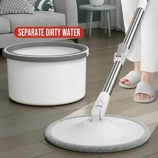 Magic Microfiber Spin Mop Clean & Dirty Water Separated
