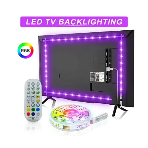 RGB TV LED Strip Lights, USB Power, TV Backlight 