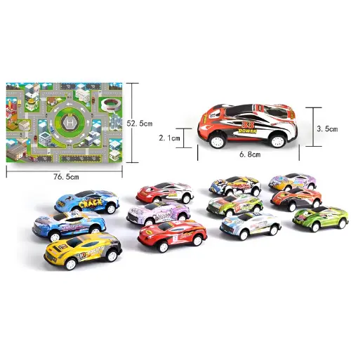 Racing Cars Car Model Toy Small Collection Free Wheel Cast Metal Car 1piece 