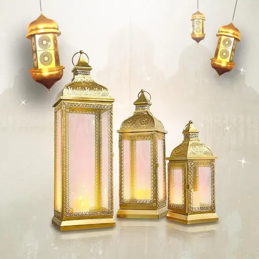 Ramadan Lantern Set of 2Pcs 1-12
