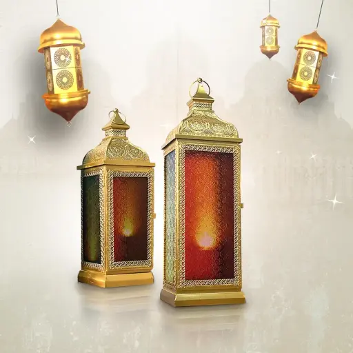 Ramadan Lanterns set 2Pcs 1-13