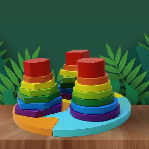 Round Bottom Buckle Sleeve Column Toy