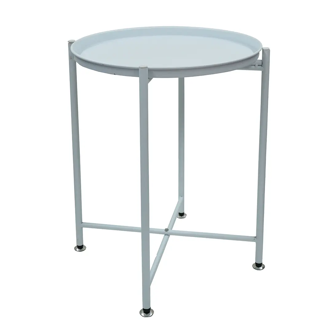 Round Metal Coffee Table - White 