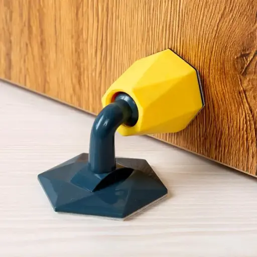 Set Of 2 Silicone Door Stopper - Dark Blue 