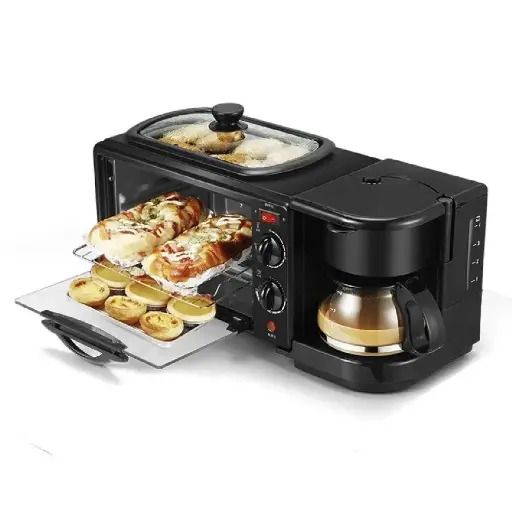 Sonifer SF-4004S 3-in-1 Breakfast Maker 1050-1250W: 7.0L Oven 