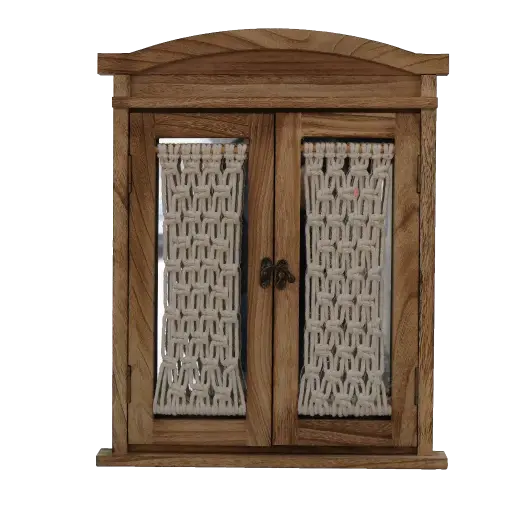 Vintage Wooden Mirror 