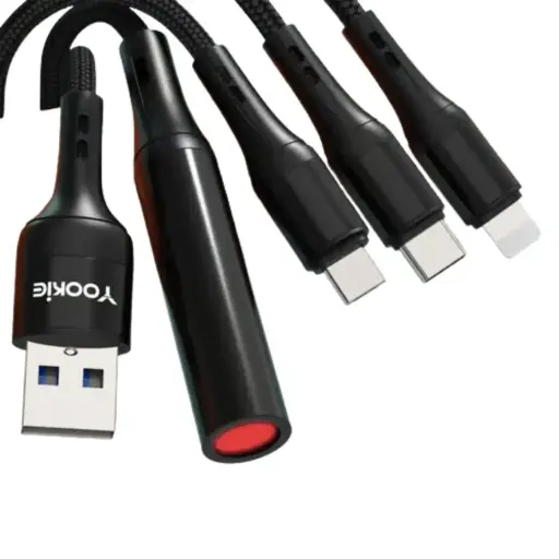 Yookie 4in1 CB35 Multi-Function Cigarette Lighter Data Cable 