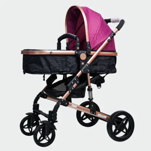Baby Stroller Newborn and Toddler Convertible Bassinet Stroller Compact Single Baby Carriage Toddler Seat Stroller
