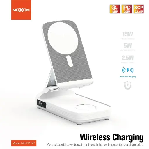 Moxom Wireless & Holder MX-PB127 