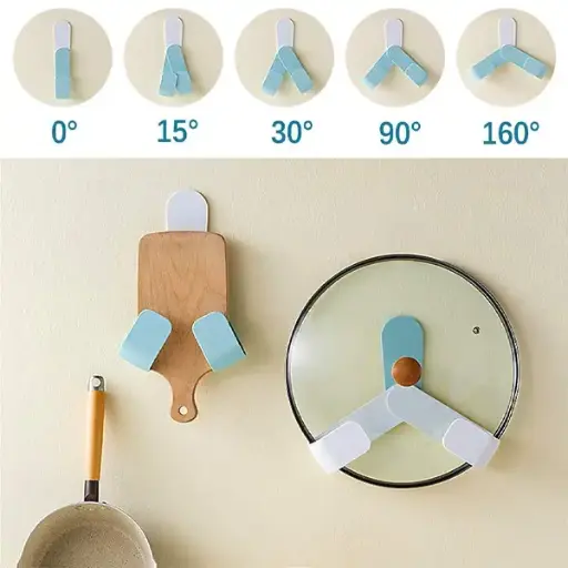 Plastic Self Adhesive Pot Lid Holder