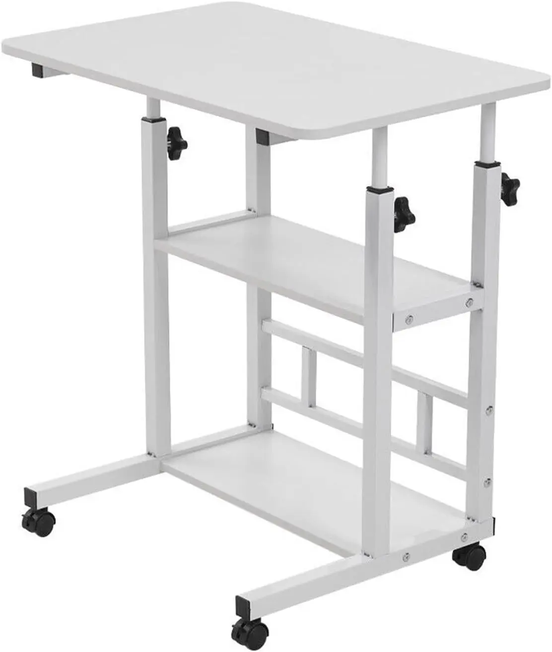 Adjustable Office Desk Table with Wheels 